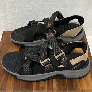 Ozark Trail Men’s Sport‎ Sandals Size 9 Black Adjustable Straps Outdoor Hiking